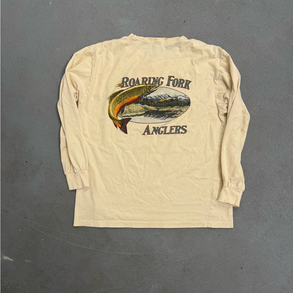Vintage Polo Ralph Lauren Polo Sportsman Roaring Fork Anglers Long Sleeve Medium